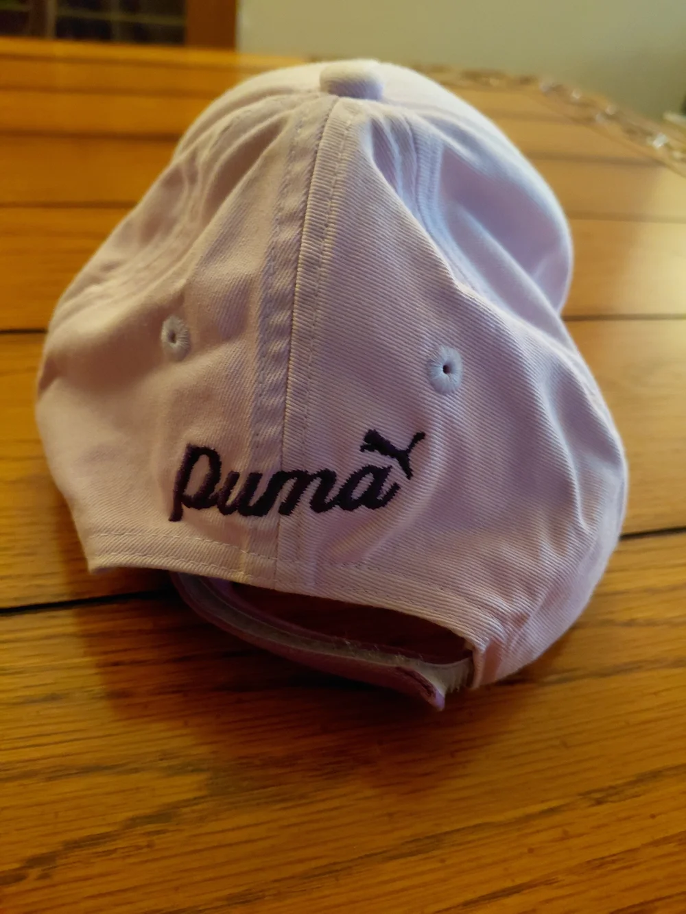 PUMA White/Purple Floral Baseball Cap, One Size Adjustable Unisex Adults